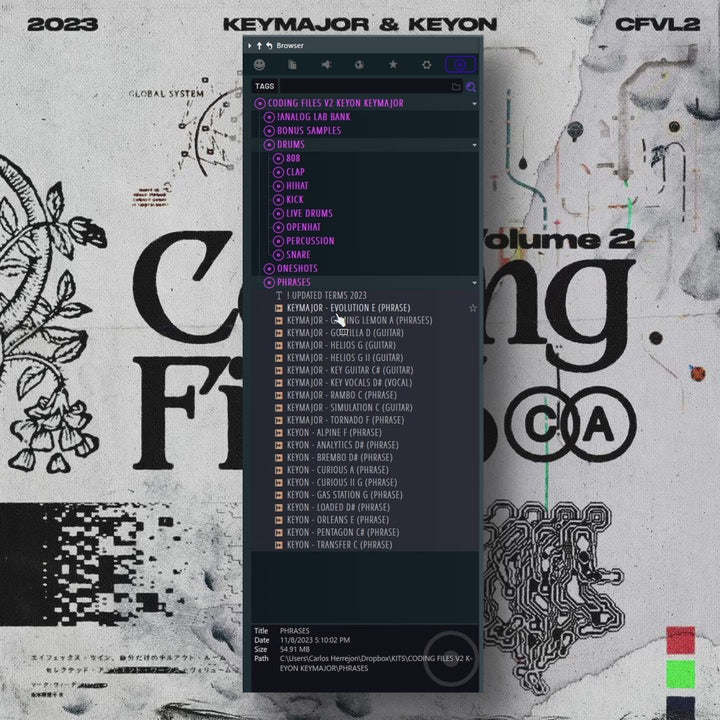 CODING FILES V2 KEYON KEYMAJOR